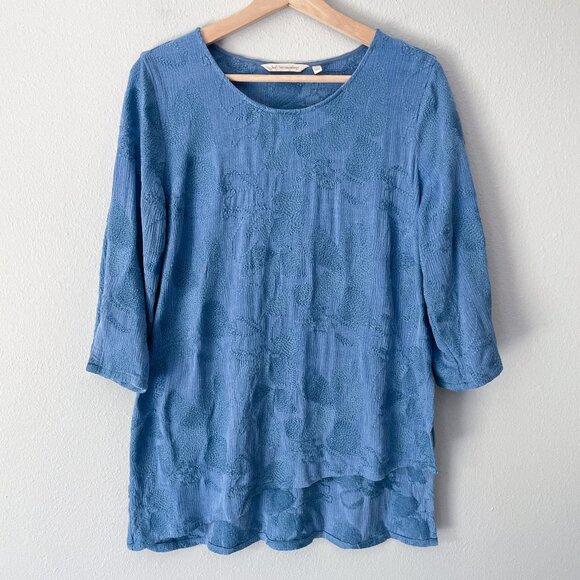 Soft Surroundings Cecile Embroidered Floral Tunic Size M - Picture 1 of 14